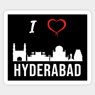 I love Hyderabad Skyline Telugu Telangana Culture Sticker